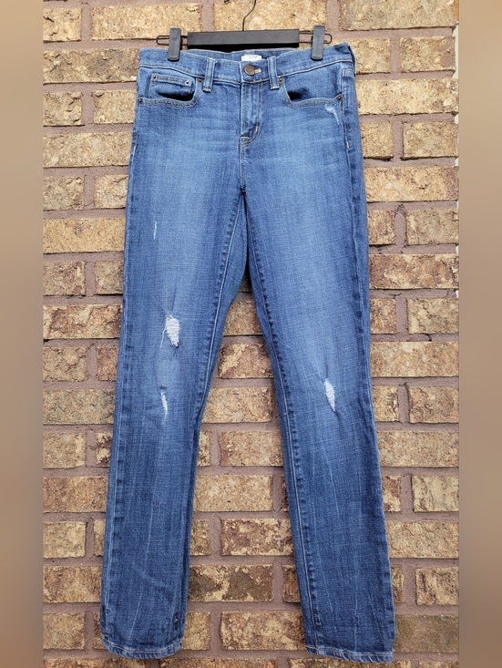 J. Crew Denim - J. Crew Skinny Denim Jeans Distressed Size 26 Cotton Stretch